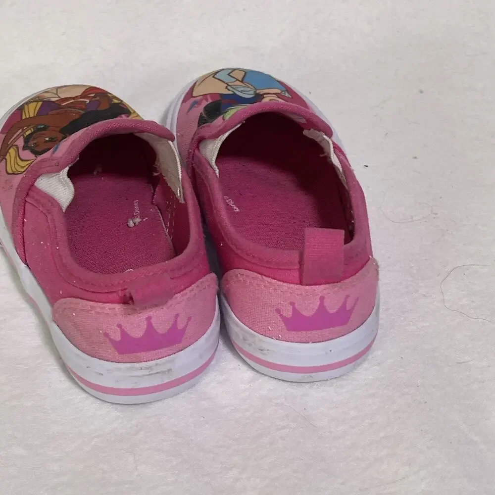 Disney Princess Sneakers Size 7 Pink Multicolor